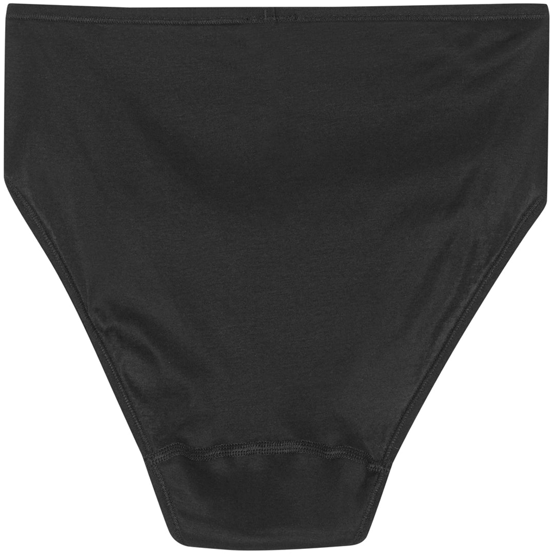 Cotton de Luxe Midi Slip Panties - Black