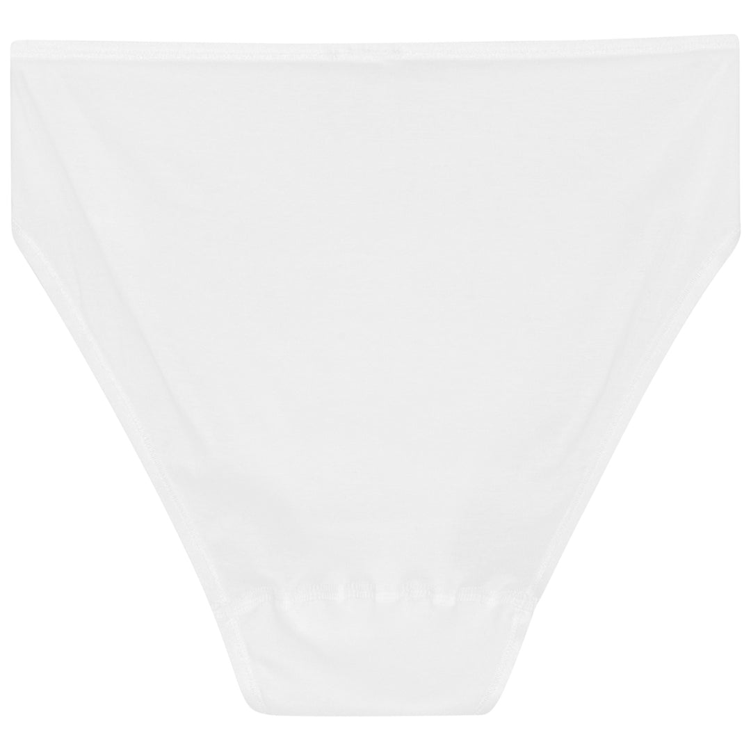 Cotton de Luxe Midi Slip Panties - White