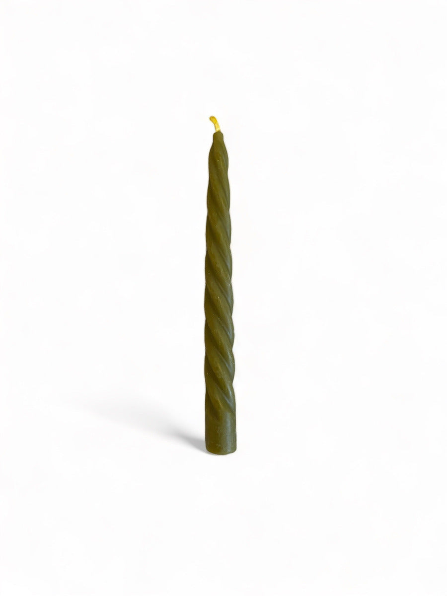 Twisted Candle - Green